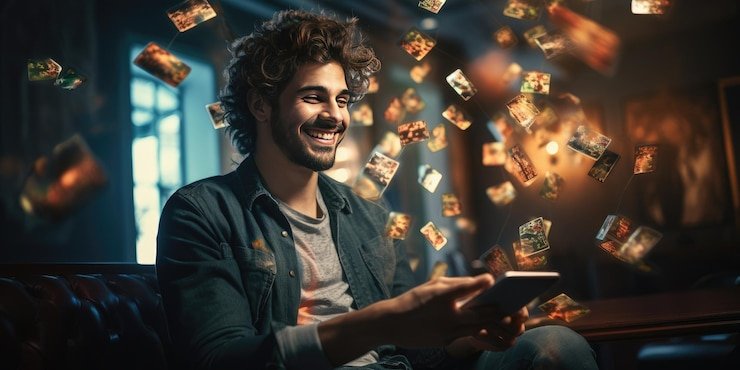 Akses mobile Dadu Keberuntungan di ponsel